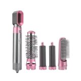 Venisymlis 6-V-1 Kodralnik Za Oblikovanje Z Glavnikom Z Vročim Zrakom - Roza [220 V Evropski], (22097315) | Shoptok.si