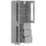  Visoka komoda siva betona 69,5x34x180 cm od konstruiranog drva | shoptok.hr
