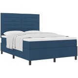  Krevet s opruga kutije s madracem Plava 140 x 190 cm tkanina | shoptok.hr