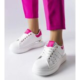 Gemre White sneakers with colorful perforation Chalut | Shoptok.si
