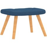  Stolica za opuštanje s osloncem za noge plava od tkanine | shoptok.hr
