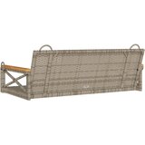  Klupa za ljuljanje siva 109 x 62 x 40 cm od poliratana | shoptok.hr