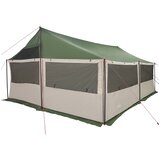  Obiteljski šator Zelena 600 x 400 x 268 cm Poliester i čelik | Eponuda.com