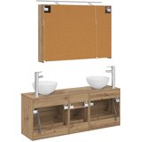  Set namještaja za kupaonicu 4 kom. Hrast artisan | shoptok.hr