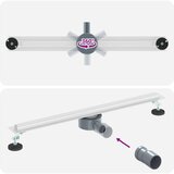  360° odtok za tuš s tankskim modelom srebrna 70 cm, (5000112439) | Shoptok.si