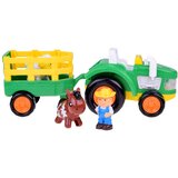 Traktor s prikolicom, farmer i set životinja | shoptok.hr