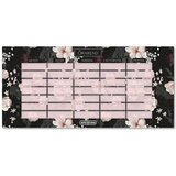 Ars Una Flowery Black cvetlični dvostranski urnik | Shoptok.si