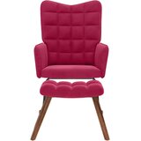  Stolica za ljuljanje s osloncem za noge boja vina baršunasta | shoptok.hr