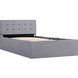 The Living Store Dvižni posteljni okvir svetlo sivo blago 90x200 cm - Posteljni Okvir, (21523946) | Shoptok.si