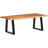 vidaXL Klubska mizica 110x55x40 cm trden akacijev les