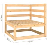  Vrtna sedežna garnitura 6-delna trdna borovina, (20677805) | Shoptok.si