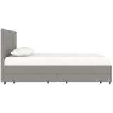 Støraa Siva oblazinjena zakonska postelja s prostorom za shranjevanje 140x200 cm Rose – | Shoptok.si