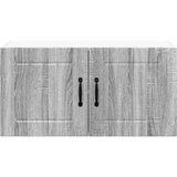 vidaXL Stenska kuhinjska omarica s polico Siva Sonoma 80 x 31 x 40 cm | Shoptok.si