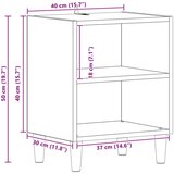 Ormarić za krevet Crni hrast 40 x 30 x 50 cm Konstruirano drvo | shoptok.hr