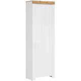 CARRYHOME garderobna omara bela, hrast wotan | Shoptok.si