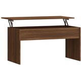 Furnova Klubska mizica rjavi hrast 102x50,5x52,5 cm konstruiran les, (22056194) | Shoptok.si