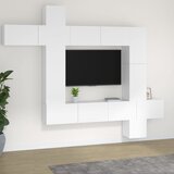 vidaXL 9-dijelni set TV ormarića bijeli od konstruiranog drva Cijene
