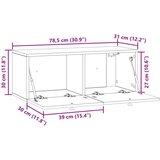 TV Omarica za TV, ki jo lahko montiraš na steno Sonoma hrast, (5000210224) | Shoptok.si