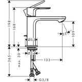 Hansgrohe 72517000 rebris s 110 armatura za umivalnik | Shoptok.si