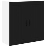 vidaXL Stenska kuhinjska omarica Črna 80 x 31 x 80 cm Konstruiran les | Shoptok.si