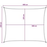  Senčna platna Antracitna in bela 2,5 x 4 m HDPE, (5000241199) | Shoptok.si