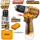 Ingco akumulatorska bušilica CDLI16682 60Nm 2x2,0 ah | ePonuda.com