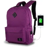 Myvalice vijoličen nahrbtnik z USB priključkom My Valice SPECTA Smart Bag