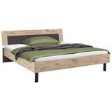 Best Price Postelja Bergamo, Barva Hrasta, Barva Grafita | Shoptok.si