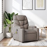  Masažni naslonjač od tkanine smeđesivi | shoptok.hr