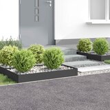  Ograda oko Travnjaka 4 kom. 100 x 60 x 20 cm Čelik Crna | shoptok.hr