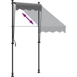 Tenda na uvlačenje antracit 100 x 150 cm od tkanine i čelika | Eponuda.com