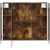 Kupaonski ormar s ogledalom Dimljeni hrast 83,5 x 15,5 x 70 cm | shoptok.hr