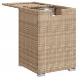  Pokrovni stol za spremnik propana bež 40x40x60 cm od poliratana | shoptok.hr