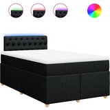  Krevet s oprugama i madracem crni 120 x 200cm od tkanine | shoptok.hr