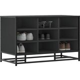 vidaXL Klupa za cipele crna 84x40x53,5 cm Konstruirano drvo i metal cijene