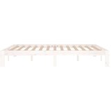  Posteljni okvir bel iz trdnega lesa 150x200 cm 5FT, (20601694) | Shoptok.si