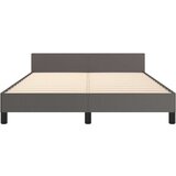  Okvir za krevet s uzglavljem sivi 140x200 cm od umjetne kože | shoptok.hr