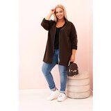 Kesi Włoski Women's butter-colored sweatshirt with decorative sleeves black | shoptok.hr