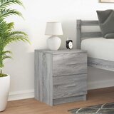  Noćni ormarić s 2 ladice sivi sonoma 40x36x50 cm | Eponuda.com