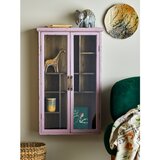 Bloomingville Prašno rožnata vitrina iz masivne jelke 50x80x14 cm Hazem – | Shoptok.si