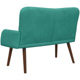 SOFA za dvije osobe Tirkizna 115 x 61 x 87 cm Baršun | Eponuda.ba