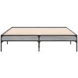  Okvir za krevet boja hrasta 140x190cm konstruirano drvo i metal | shoptok.hr