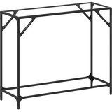  Stolić s prozirnom staklenom površinom 98x35x81 cm čelik | shoptok.hr