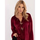 Italy Moda Blouse-DHJ-BZ-19916.03P-burgundy | Shoptok.si
