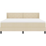  Krevet s opruga kutije s uzglavljem Krema 200 x 180 cm tkanina | shoptok.hr
