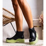 D/CEO Black patent leather insulated boots Campi | Shoptok.si
