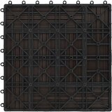  Pločice za decking 22 pcs Tamno smeđa 30 x 30 cm | shoptok.hr