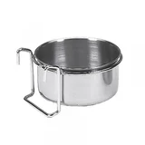 metalna posuda za ptice sa kukicama 0.85l