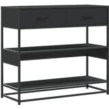 Maison Chic konzolna miza - miza ob steni črna 90x35x80 cm inženirski les, (21786650) | Shoptok.si