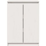 vidaXL komoda bela 60x36x84 cm trdna borovina | Shoptok.si